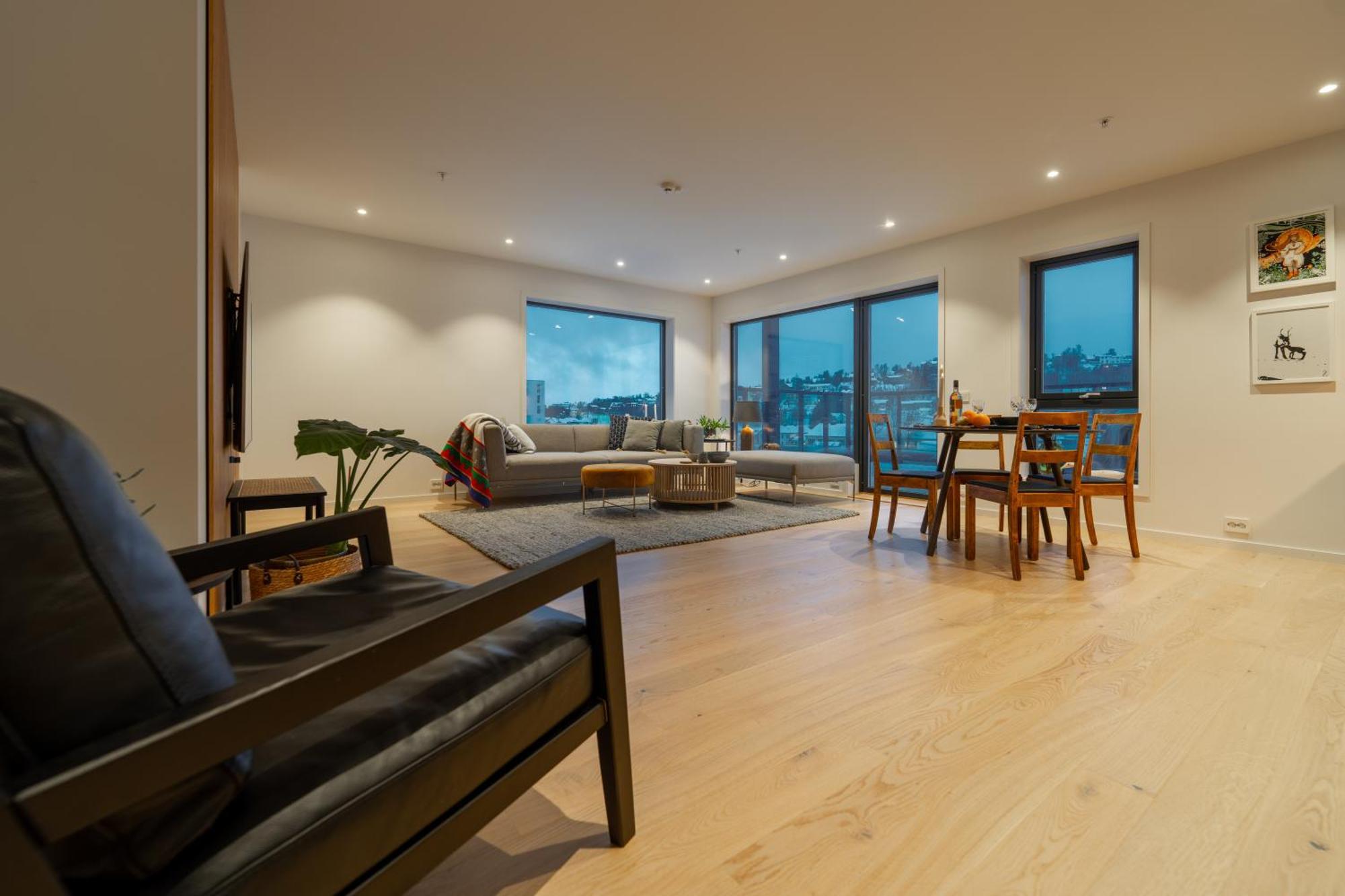 Northern Light Apartments - Nyholmen Luxury Penthouse B Tromsø Exteriör bild